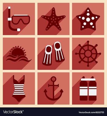 Flat with shadow concept and mobile application vector image