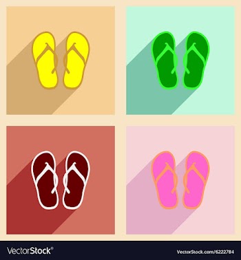 Flat with shadow concept and mobile application vector image