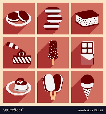 Flat with shadow concept and mobile application vector image