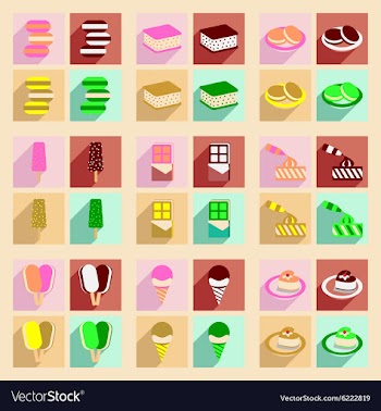 Flat with shadow concept and mobile application vector image