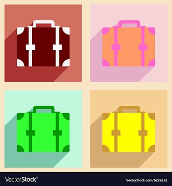 Flat with shadow concept and mobile application vector image