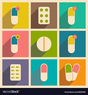 Flat with shadow concept and mobile application vector image