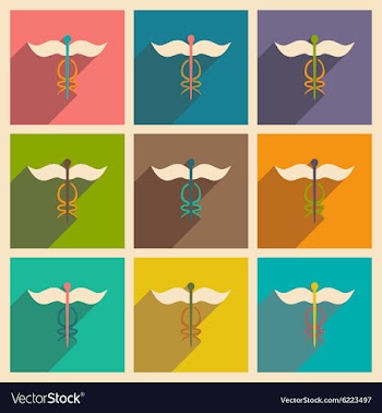 Flat with shadow concept and mobile application vector image