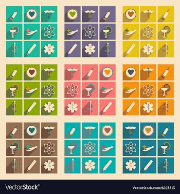Flat with shadow concept and mobile application vector image