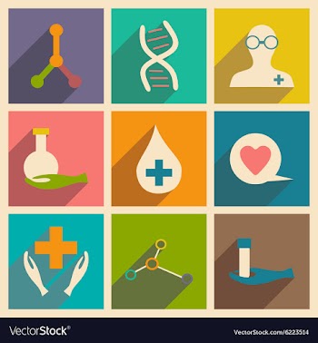 Flat with shadow concept and mobile application vector image