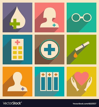 Flat with shadow concept and mobile application vector image