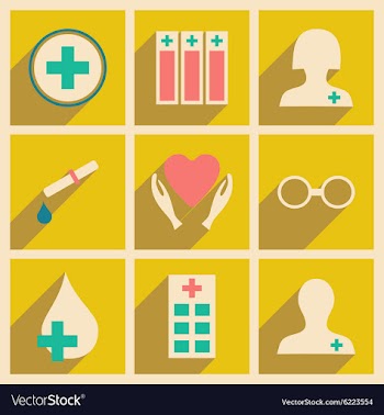 Flat with shadow concept and mobile application vector image
