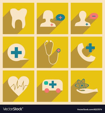 Flat with shadow concept and mobile application vector image