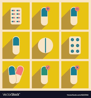 Flat with shadow concept and mobile application vector image