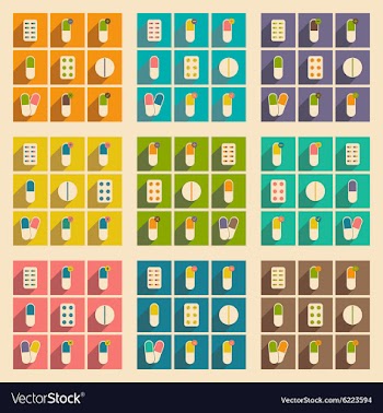 Flat with shadow concept and mobile application vector image
