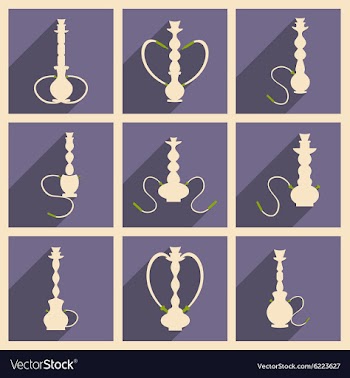 Flat with shadow concept and mobile application vector image