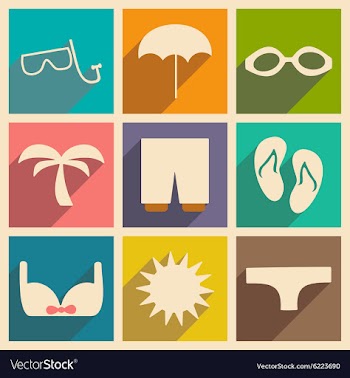 Flat with shadow concept and mobile application vector image
