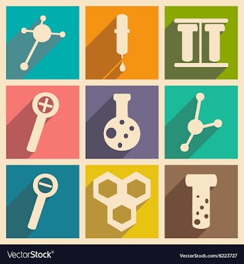 Flat with shadow concept and mobile application vector image