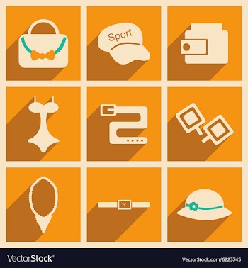 Flat with shadow concept and mobile application vector image