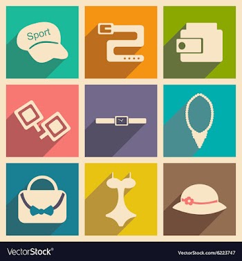 Flat with shadow concept and mobile application vector image