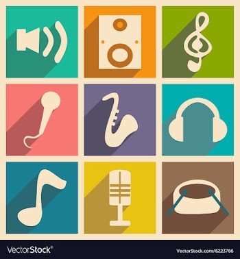 Flat with shadow concept and mobile application vector image