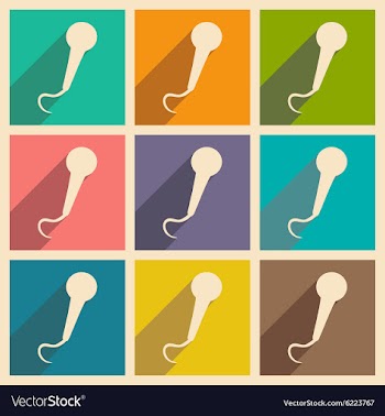 Flat with shadow concept and mobile application vector image