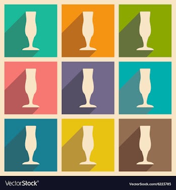 Flat with shadow concept and mobile application vector image