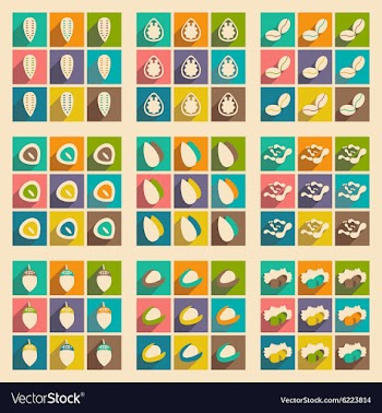 Flat with shadow concept and mobile application vector image