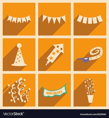 Flat with shadow concept and mobile application vector image