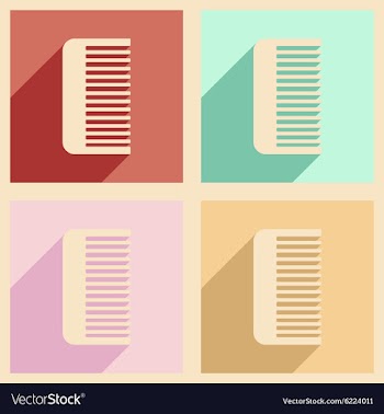 Flat with shadow concept and mobile application vector image