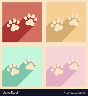 Flat with shadow concept and mobile application vector image