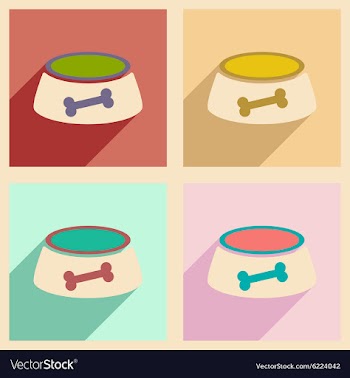 Flat with shadow concept and mobile application vector image