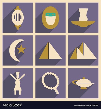 Flat with shadow concept and mobile application vector image