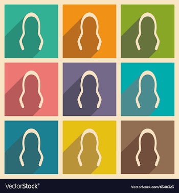 Flat with shadow concept and mobile application vector image