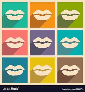 Flat with shadow concept and mobile application vector image