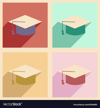 Flat with shadow concept and mobile application vector image