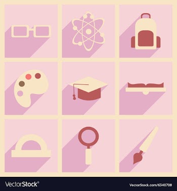 Flat with shadow concept and mobile application vector image