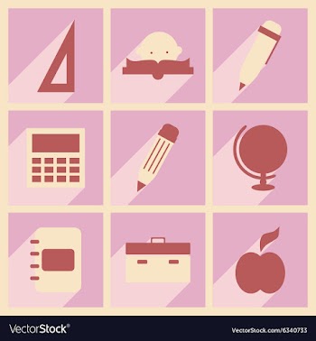 Flat with shadow concept and mobile application vector image