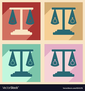 Flat with shadow concept and mobile application vector image