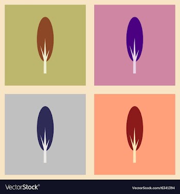 Flat with shadow concept and mobile application vector image