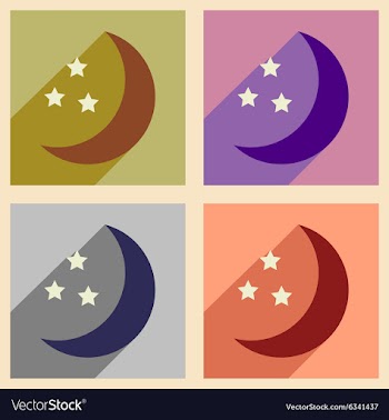 Flat with shadow concept and mobile application vector image