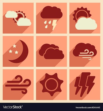 Flat with shadow concept and mobile application vector image