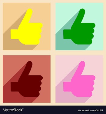 Flat with shadow concept and mobile application vector image