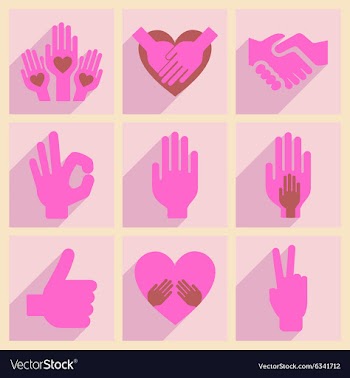 Flat with shadow concept and mobile application vector image