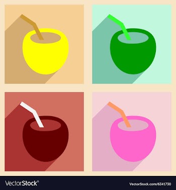 Flat with shadow concept and mobile application vector image