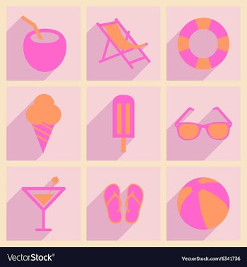 Flat with shadow concept and mobile application vector image