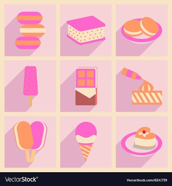 Flat with shadow concept and mobile application vector image