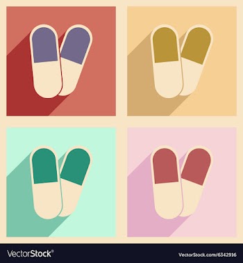 Flat with shadow concept and mobile application vector image