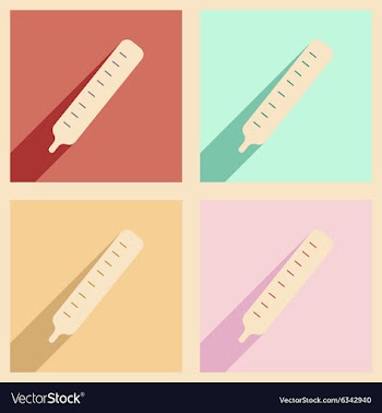 Flat with shadow concept and mobile application vector image