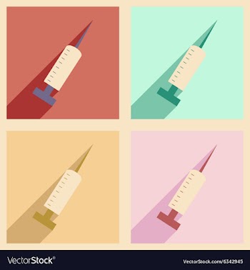 Flat with shadow concept and mobile application vector image