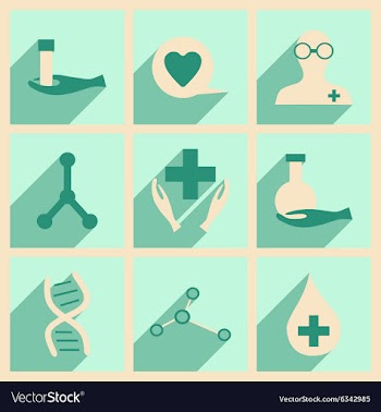 Flat with shadow concept and mobile application vector image
