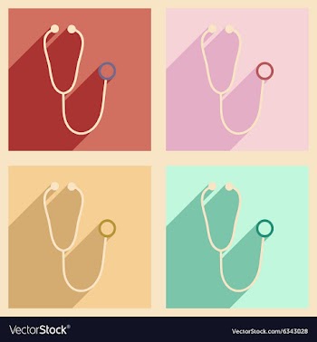 Flat with shadow concept and mobile application vector image