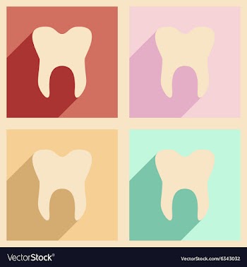 Flat with shadow concept and mobile application vector image
