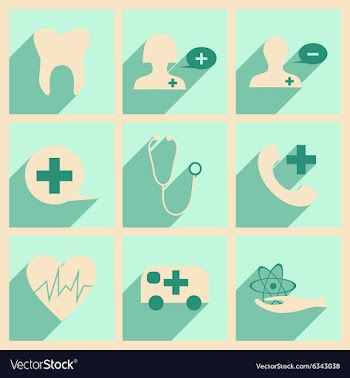 Flat with shadow concept and mobile application vector image