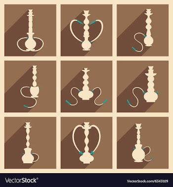 Flat with shadow concept and mobile application vector image